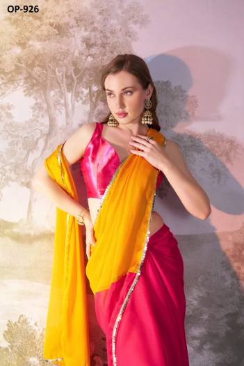 LAXMINAM OP-926 DESIGNER CHIFFON SAREE WHOLESALER IN INDIA